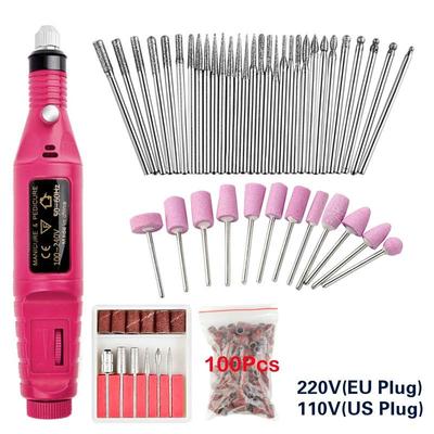 Professionelle Maschine Elektrische Nagel Bohrer Set Mühle Cutter Nail art Schleif Datei Gel Polish Remover Nagel Werkzeuge