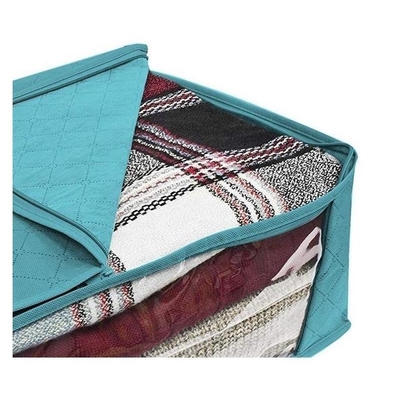 Cutie de Depozitare Haine Pliabilă Îngustă cu Capac Capacitate Mare Plapumă Pătură Organizator Depozitare Dulap Țesătură Cutie Organizatoare Garderobă