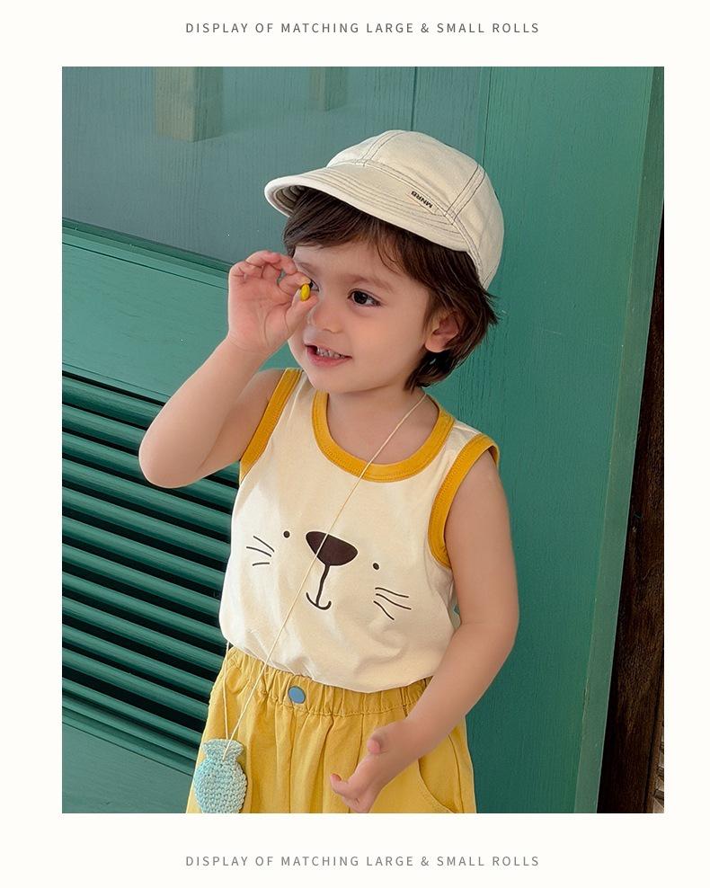 Heyhoney26 Summer Baby Vest Set - Large/Small, Cute Two-Piece for Boys and Girls