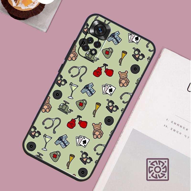 Medical Medicine Case For Xiaomi Redmi Note 12 9 10 11 13 Pro Plus 9S 10S 11S 12S Redmi 12 10C 12C 13C Cover