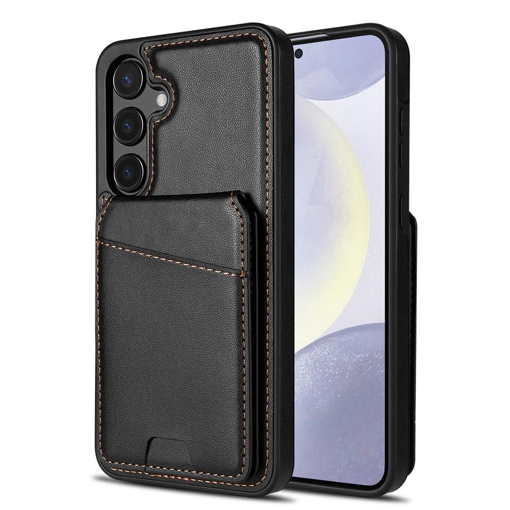 2 in 1 Detachable Magnetic Wallet with Card Holder Phone Case for Samsung S25 S24 Ultra S22 Plus S23 FE A16 A55 A15 A54 Cover
