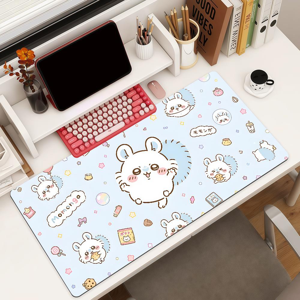 Cartoon Cute Cchiikawa Mouse Pad Square Office Gaming Desk Mat Waterproof Nonslip Rubber Decorative