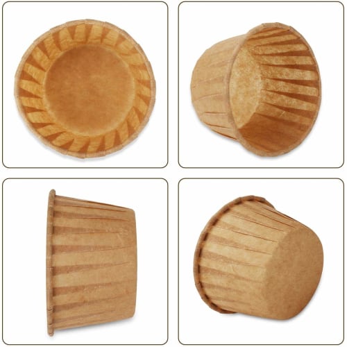 FUZHENTU Muffin Cups, 100-Count, Muffin Pans, Paper Side Dish Cups, Baking Cups, Heat-Resistant Paper Disposable Cups, Cake Molds, DIY Baking Supplies