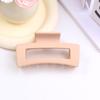 Korean style fashion matte large clip hollowed out square hair with a feminine style, braided hair, shark hair accessory