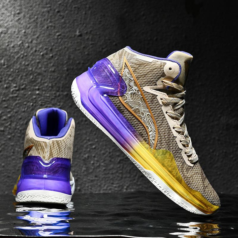 Pánské basketbalové boty Prodyšné odpružení Protiskluzové Odolné Běžecké boty Gymnastický trénink Atletické basketbalové tenisky pro ženy