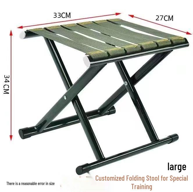 Portable Outdoor Folding Stool - Compact for Camping, Fishing, or Student Use