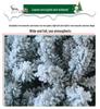 White Christmas Tree Set with 1m, 1.5m, 1.8m Trees - Snow-Decorated Holiday Decor for Home