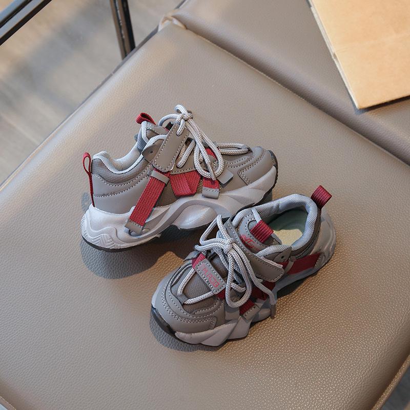 2026 Kids' Leather Sports Shoes: Spring, Autumn Casual Running Sneakers for Boys & Girls