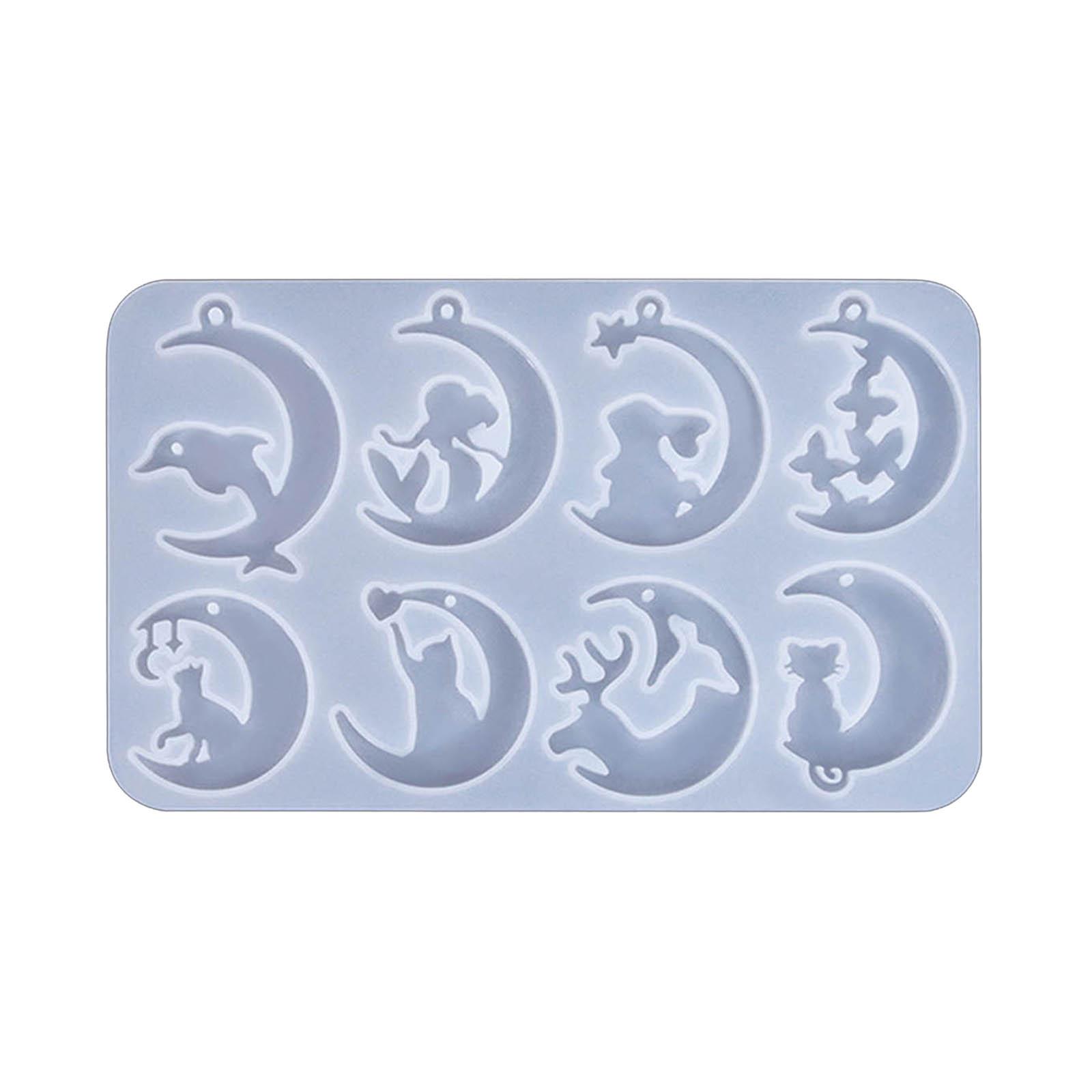 

Силиконовая форма для серег и подвесок в форме луны, любви и сердца, для самостоятельного изготовления, украшение для ушей, смоляная форма, ювелирные принадлежности 1