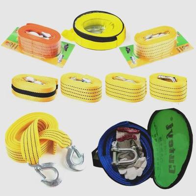 Cuerda de remolque de alta resistencia: Longitudes de 3 m, 4 m y 5 m, capacidad de 8 toneladas, suministro de emergencia para vehículos al aire libre.
