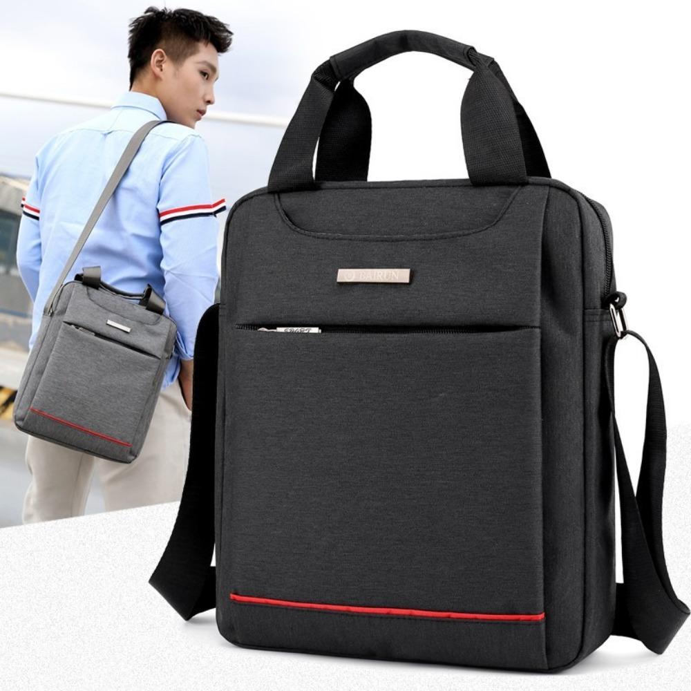 

Oxford Men Crossbody Bag Multi-function Shoulder Bag Casual Business Handbag Streetwear чорний