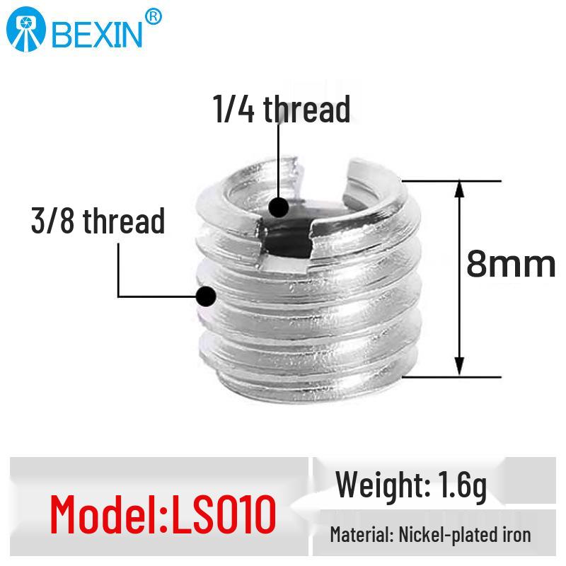 

Photography Tripod Head Converter 5/8 to 3/8 to 1/4 Screw Adapter