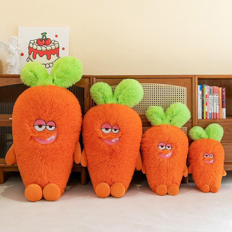 Cartoon Long-haired Carrot Plush Toy Girl Sleeping Pillow Office Sleeping Pillow Home Cushion Car