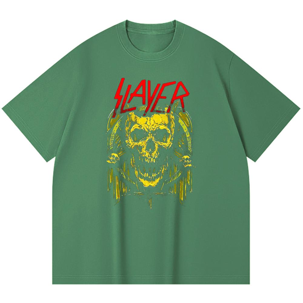 230 Gsm 100% Cotton Heavy Metal T-Shirt  Rock Band Popular Music Print Unisex Heavy Cotton T Shirt