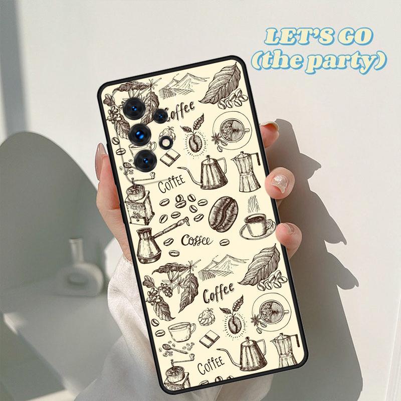 Coffee Caffeine Lover phone case For Samsung Galaxy A42 A31 A40 A51 A71 A32 A80 A91 A52 A72 A73 A20e A21S A50 A70 A11 A12 Cover