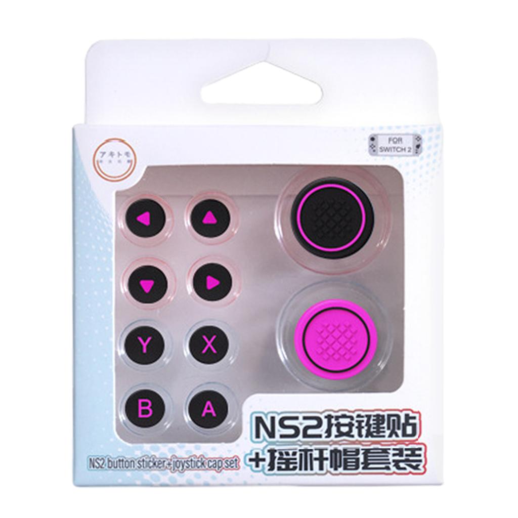 10 Colors Joystick Cap For Switch 2 Silicone Button Covers Thumb Grip Set Easy To Install Anti-Slip Comfort Grip Enhancer