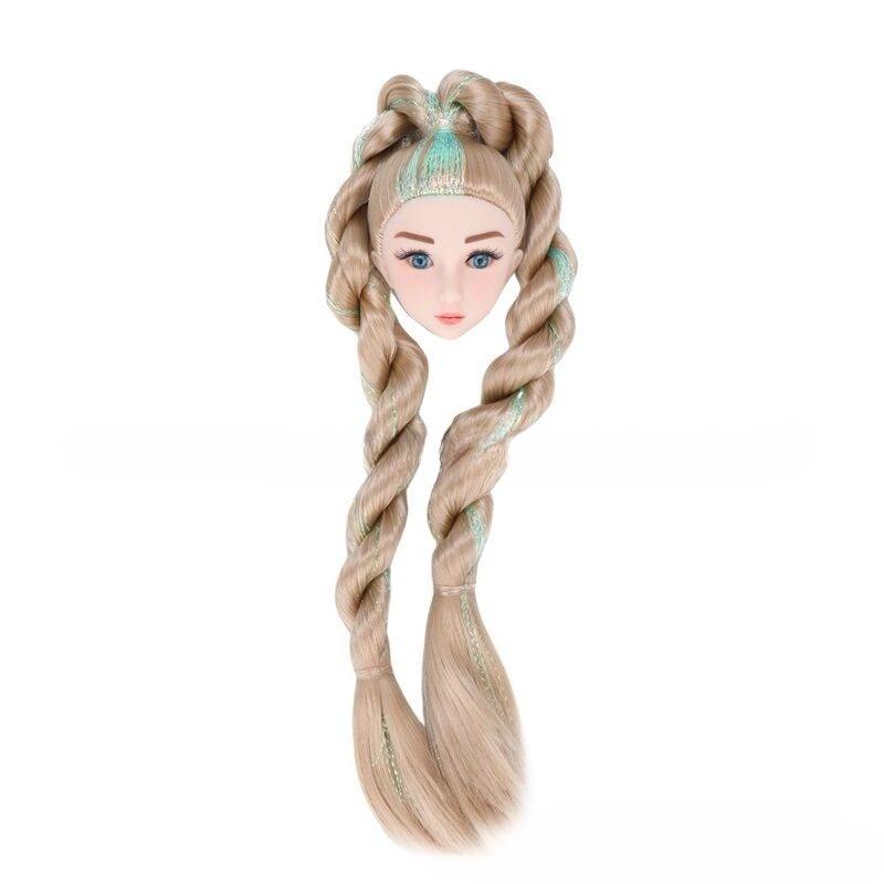 One Pie Head for 1/6 Lady Doll 32cm Supermodel Doll's Head Acssories Dress Up Toy