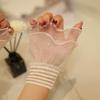 1Pair Pearl Lace Sleeves High Quality Fluffy Lolita Wrist Cuffs Nail Art Fake Pleated Cuff Manicure Props