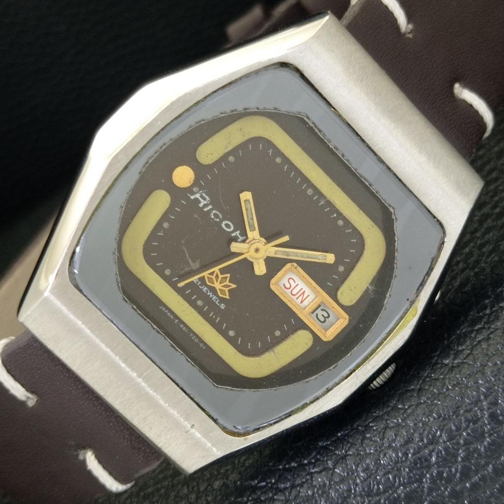 

RICOH R31 AUTOMATIC JAPAN MENS VINTAGE ORIGINAL DIAL WATCH a703556-1