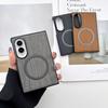 Applicable To Samsung Z Fold8Ultra Mobile Phone Case Wood Grain Magnetic Suction ZFlip8 Folding Matte Zflip7 Protective Case