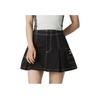 Ss24 Color Block Stripe Design Comfortable Breathable Commuting Travel Trendy Fashion Casual Skirt Women Skirts Black 626864-01