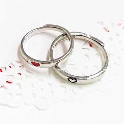 925 Silver Our Hearts Are Heart Rings Silver Rings Friendship Rings