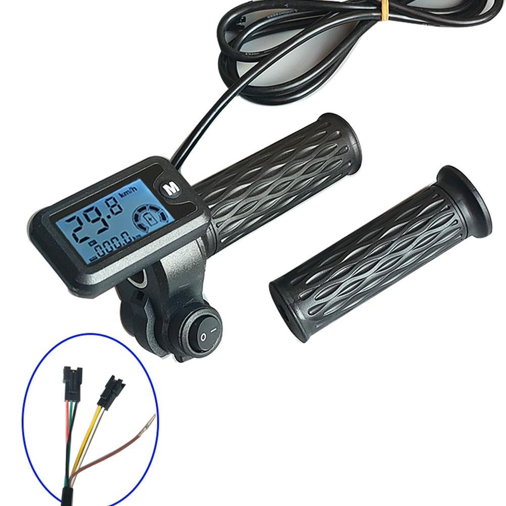 Black Grip E-Bike Throttle LCD Display Throttle Throttle Handle Grip