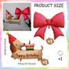 Cartoon style birthday dog balloon set with red bow balloons and pink heart balloons for birthday decoration and photo props