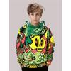 3D Digital Printed Street Graffiti Style Hooded Sweatshirt, Fashionable and Trendy Casual Children's Clothing, Perfect Gift