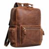 Business Man High Quality Travel Backpack Real Leather Laptop Bag