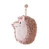 Creative Chenille Hand Towel Soft Quick Drying Cleaning Cloth Cartoon Hedgehog Hanging Kitchen Handkerchief for Kitchen