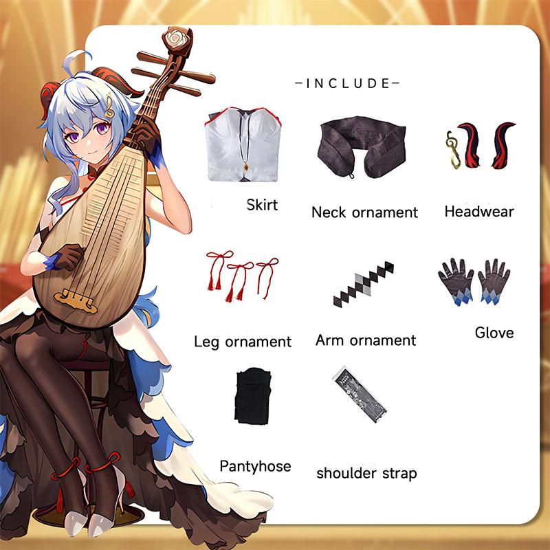 Impact Zhongli Genshin Tartaglia Albedo Ganyu Cosplay Costume Music Concerts