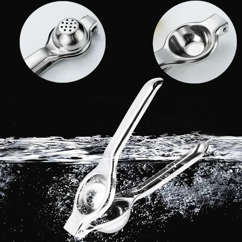 Stainless Steel Manual Juicer Processor Lemon Squeezer Orange Fruit Household Lemon Clip Fruit Pressing Kitchen Accessories