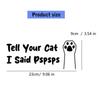 23cm x 9cm Cute Cats Paws Design Decal Waterproof Removable for Cars Motorcycles Laptops Smooth Surfaces No Residues