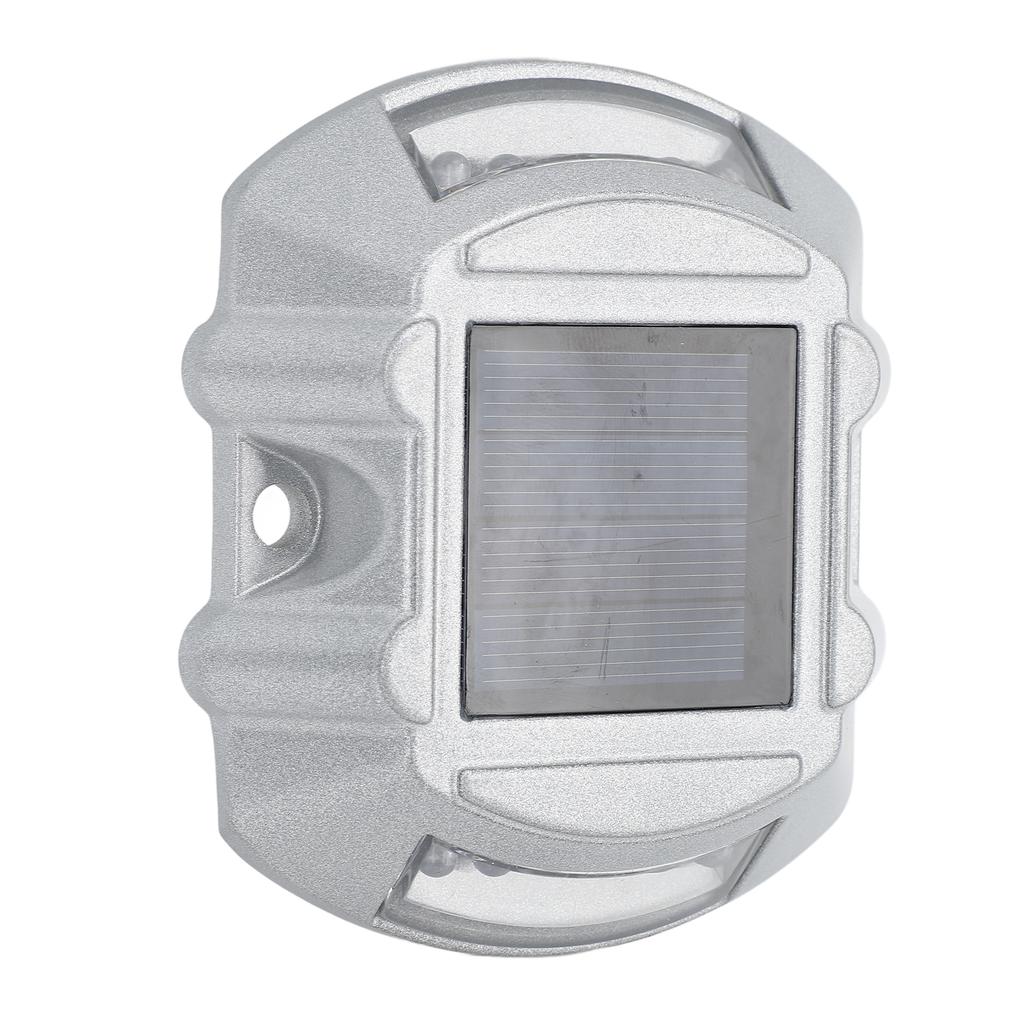 Solar Deck Lights Silver Aluminium Alloy High Brightness LED Solar Road Stud For Outdoor Pathway Walkway Stair Blue