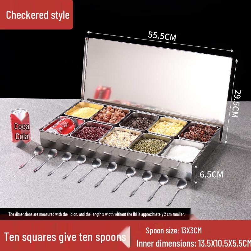 Commercial Stainless Steel Seasoning Box Set