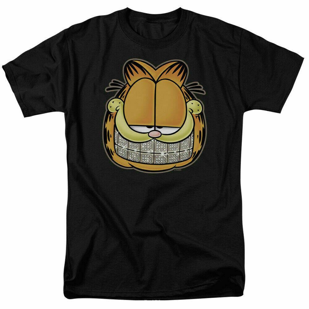 Garfield Nice Grill T Shirt Licensed Comic Book Tee Black XXL