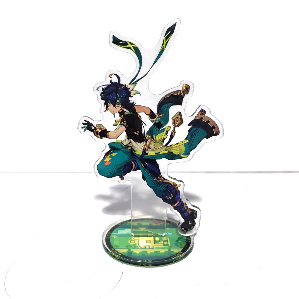 Genshin lmpact Anime Figure Varka Acrylic Stand Lauma Flins Aino Ineffa Model Plate 1pc Desk Decor Standing Sign Game Fans Durable Gifts