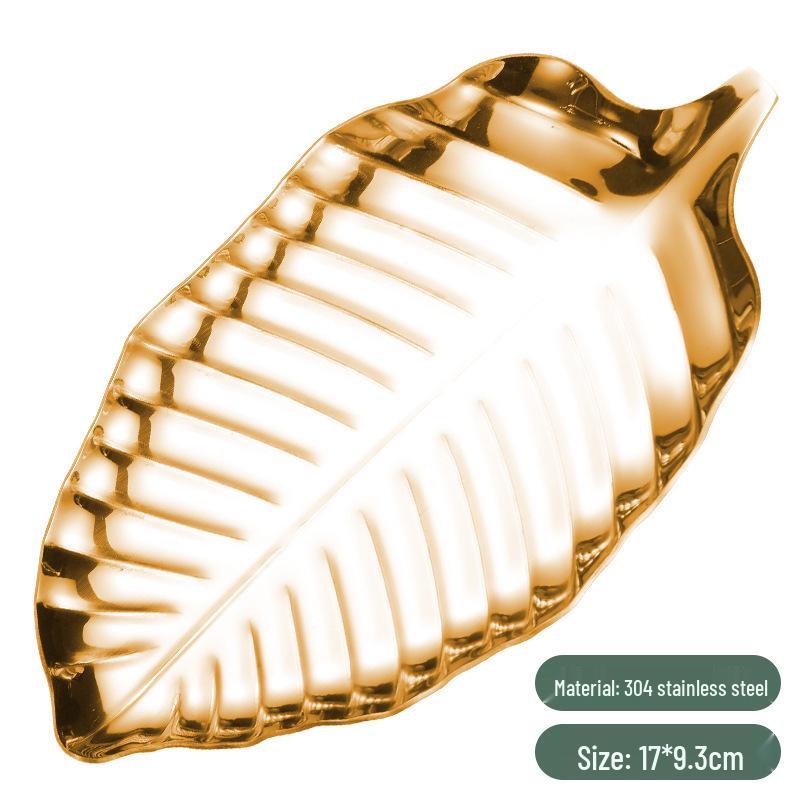 Gold 304 Stainless Steel Kitchenware: Tray, Shelf, Fruit/Dessert Plate, Hotel Dining Plate, Household Plate.