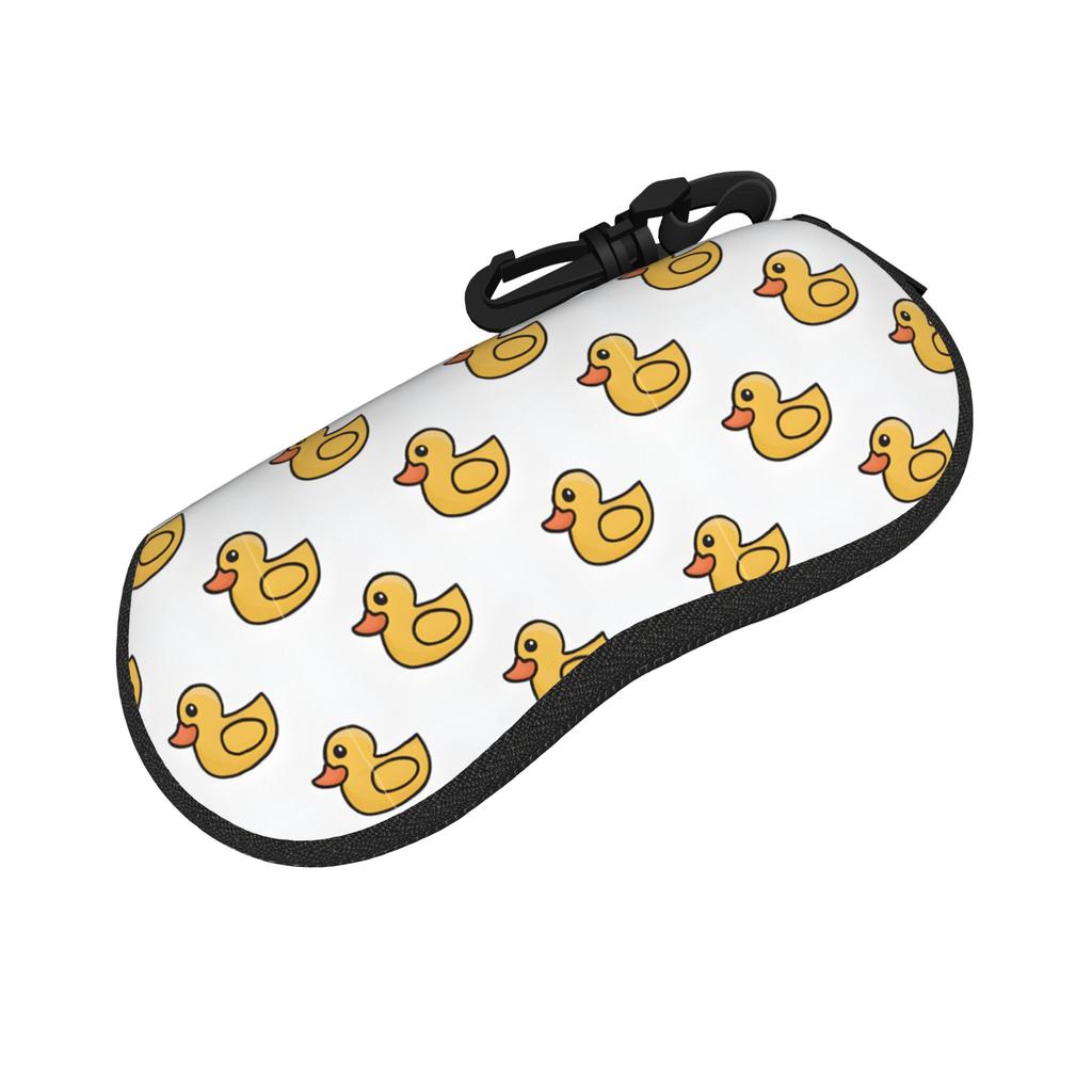 Kawaii Cartoon Glasses Case Cute Cartoon Yellow Duck Merchandise Zipper Reading Protector Ins Style Sunglasses Box