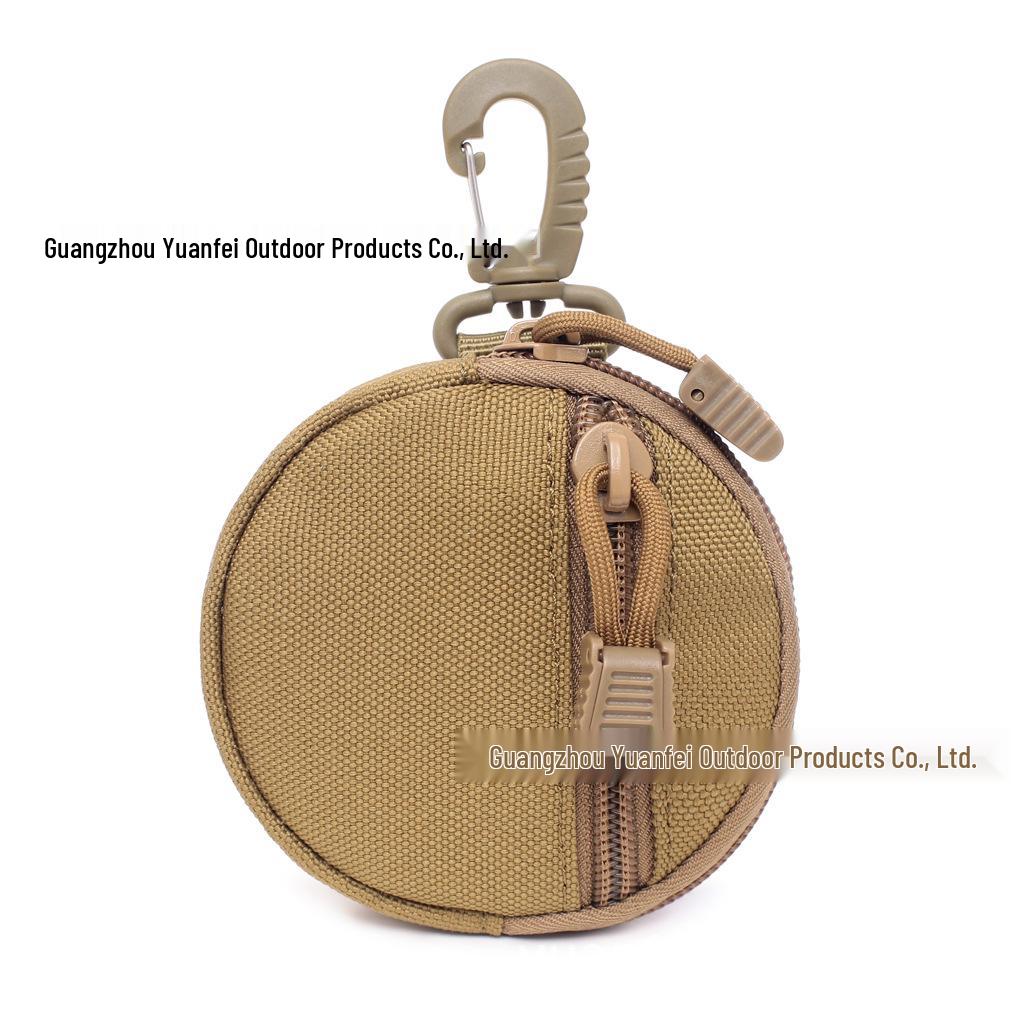 

Tactical Key and Earphone Pouch with Triangle Buckle, USB Flash Drive Holder, and U-Shield Protection