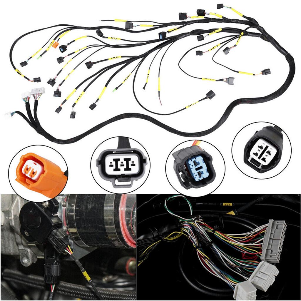 Suitable for K-Swap K20-K24 K-Series EK-EG Civic EP3 2001-2005 Engine Conversion Harness Flexible Swap-Conversion Wiring