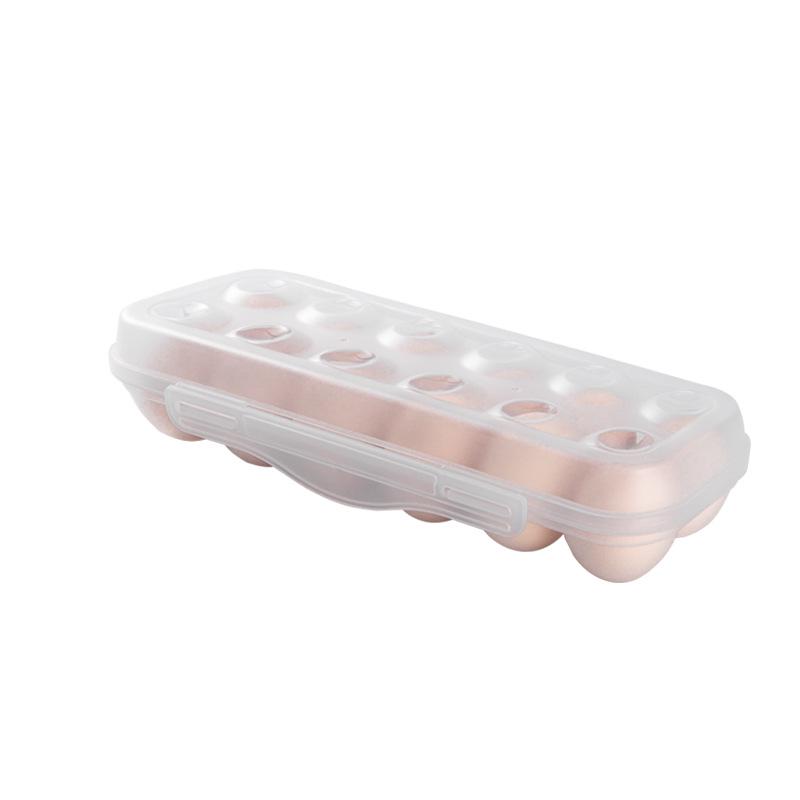 Shockproof Outdoor Egg Storage Box - Shatterproof, Transparent Plastic Tray for Camping and Refrigerator Use