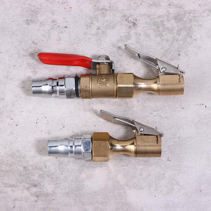 Chuck Quick Inflation Hose Nozzle Car Tire Inflator Nozzle Lock On Tire Inflator With Valve Air Compressor Adapter For Car Suv