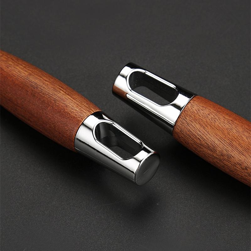 Edelstahl Kochspatel Holzgriff Steak Bratwender Pizza Pfannkuchen Rindfleischwender Schaber BBQ Utensilien