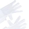 1Pair Long Gloves Anti UV Five Finger Gloves Soft Oil Shiny High Elastic Mittens Thin Nylon Breathable Glossy Sun Protection
