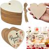 10/20pcs/lot Heart Shaped Wooden Hanging Ornament Hearts Craft for Wedding Valentine's Day Gift DIY Craft Art Project Painting