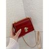 Mini Crocodile Embossed Turn-lock Square Bag