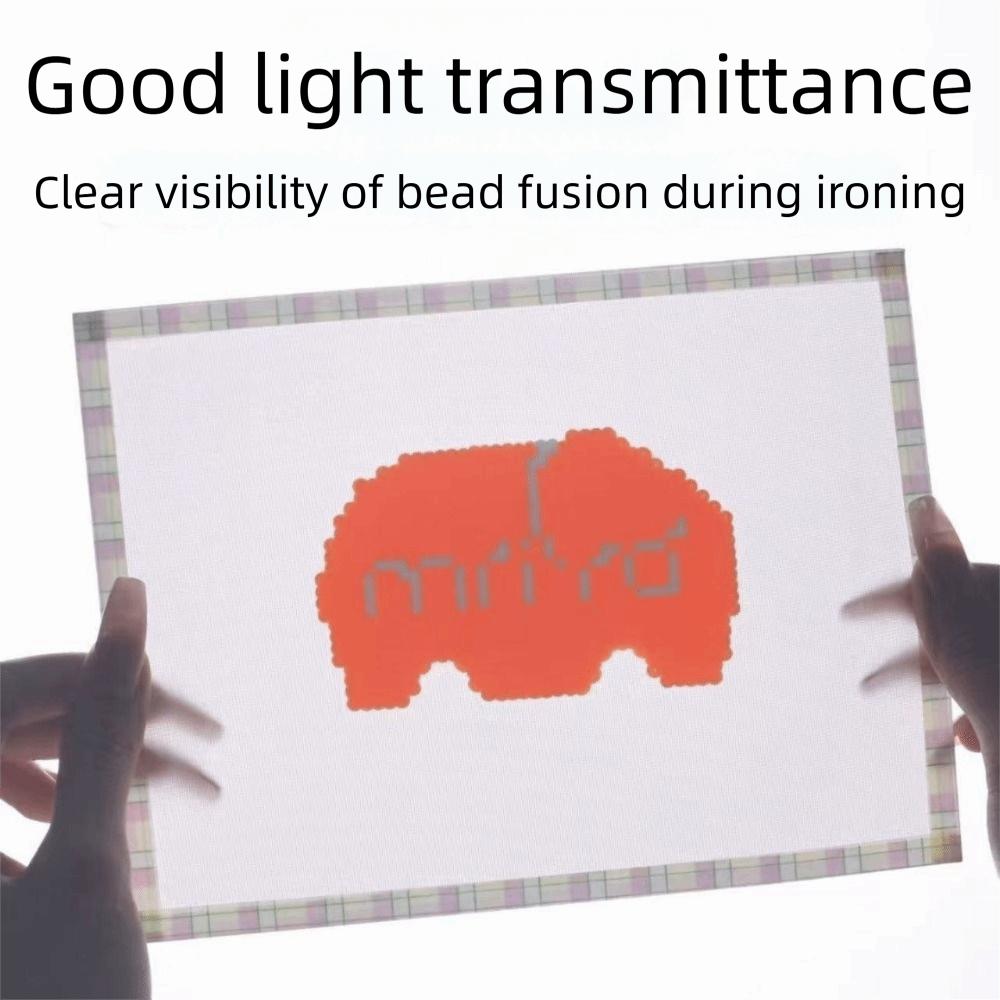 5Pcs Light Transmission Ironing Sheets for Fuse Beads DIY Beadsheat-resistant Paper Fusion Beading