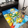 1PC Homer Simpson Lisa Simpson Carpet Ultra Soft, Thick & Absorbent, Non Slip Machine Washable Mat for Entryway